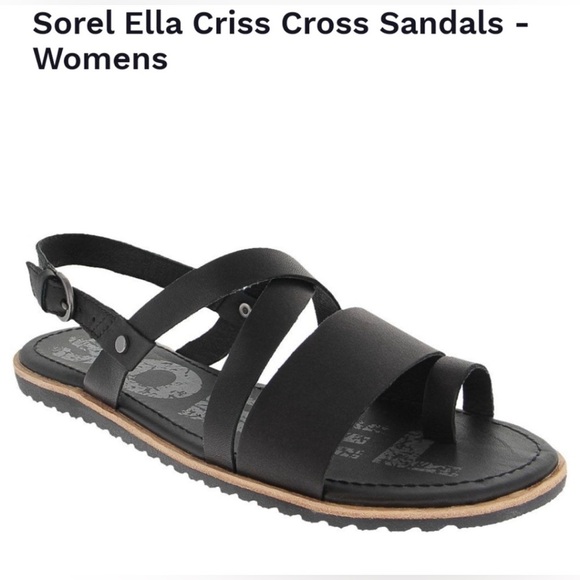 Sorel Ella cross cross sandal SZ 6 - Picture 1 of 7